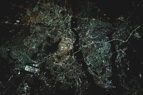 விண்வெளியில் இருந்து எடுக்கப்பட்ட டெல்லி புகைப்படத்தை அனுப்பி யுஏஇ விண்வெளி வீரர் வாழ்த்து