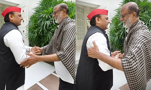 “9 ஆண்டு கால நட்பு” - அகிலேஷ் யாதவ் உடன் ரஜினிகாந்த் சந்திப்பு