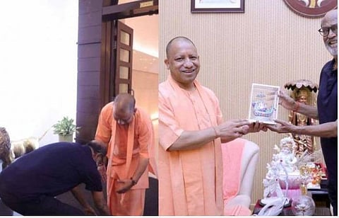 "யோகிகள், சந்நியாசி காலில் விழுவது எனது பழக்கம்" - ரஜினி விளக்கம்