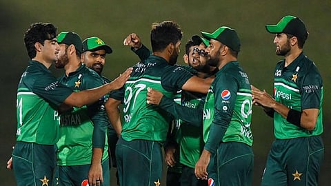 பாகிஸ்தான் வீரர்கள் | படம்: எக்ஸ்/ஐசிசி