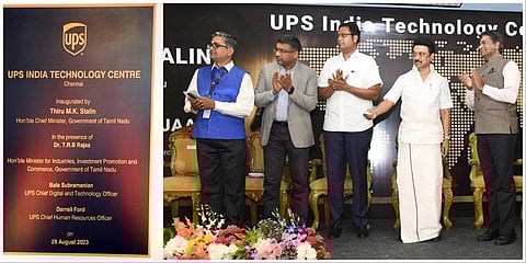 சென்னை போரூரில் உயர் தொழில்நுட்ப வேலைவாய்ப்பு அளிக்கும் வகையில் அமைத்துள்ள UPS  நிறுவனத்தின்  தொழில்நுட்ப மையத்தை முதல்வர் ஸ்டாலின் திறந்து வைத்தார்.