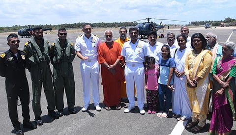 ராமநாதபுரம் மாவட்டத்தில் ஹெலிகாப்டர் மூலம் 4 லட்சம் விதைப்பந்துகள் தூவும் பணி தொடக்கம்