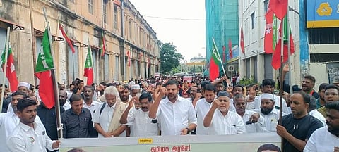 முஸ்லிம் ஆயுள் சிறைவாசிகளின் விடுதலையை வலியுறுத்தி சட்டப்பேரவை நோக்கி எஸ்டிபிஐ பேரணி