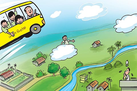 நானும் கதாசிரியரே! - 17: அடடா பறக்கும் பேருந்து!