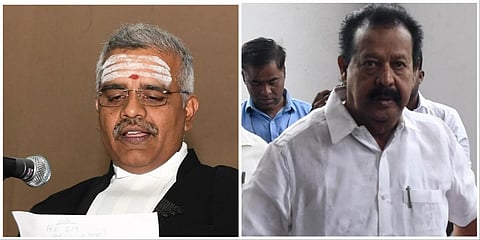 நீதிபதி ஆனந்த் வெங்கடேஷ் (இடது), அமைச்சர் பொன்முடி (வலது) | கோப்புப் படங்கள்