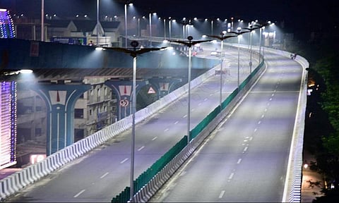 திருப்பதியில் ரூ.650 கோடியில் கட்டப்பட்ட ஸ்ரீநிவாச சேது மேம்பாலம்.