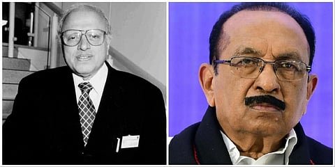 இடது: எம்.எஸ்.சுவாமிநாதன் | வலது: வைகோ