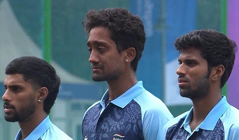 முதல் சர்வதேச போட்டியில் உணர்ச்சிவசப்பட்ட தமிழக வீரர் சாய் கிஷோர் - வைரல் வீடியோ