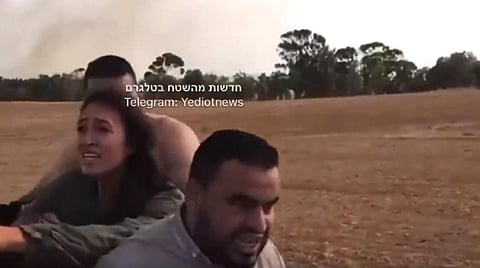 பயங்கரவாதிகளால் கடத்திச் செல்லப்படும் இஸ்ரேலியப் பெண் நோவா