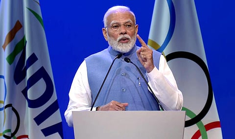 2036 ஒலிம்பிக் போட்டியை இந்தியாவில் நடத்த உரிமை கோருவோம்: பிரதமர் நரேந்திர மோடி அறிவிப்பு