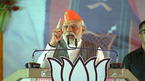 தேர்தல் பிரச்சாரத்தில் பிரதமர் நரேந்திர மோடி