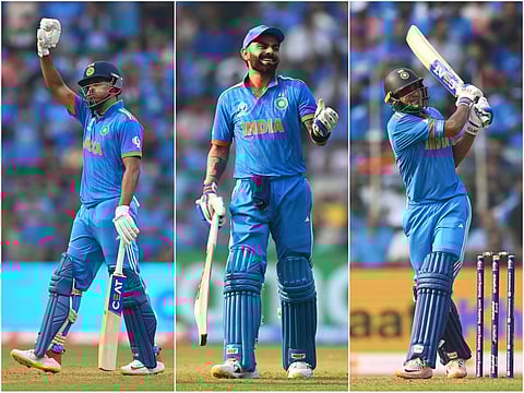 ODI WC 2023 | சதத்தை தவறவிட்ட கோலி, கில், ஸ்ரேயாஷ்: இந்தியா 357 ரன்கள் குவிப்பு