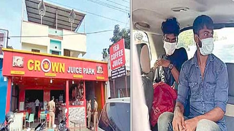 சென்னை தாம்பரம் அடுத்த படப்பையில் உள்ள கடையில் என்ஐஏ அதிகாரிகள் நேற்று சோதனை நடத்தினர்.படம்: எம்.முத்துகணேஷ்