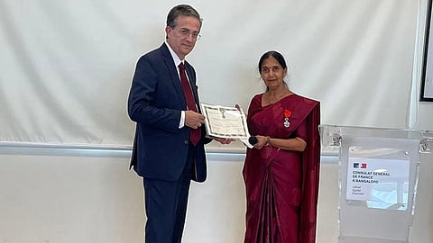 இஸ்ரோ விஞ்ஞானி லலிதாம்பிகாவுக்கு பிரான்ஸ் நாட்டின் உயரிய விருது