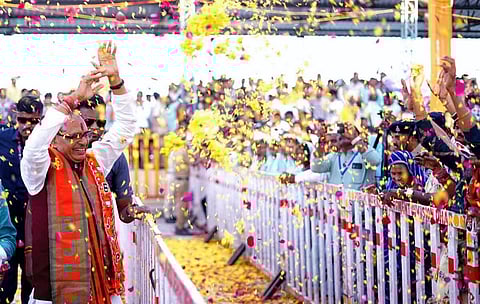 “மக்கள் ஆசியுடன் ம.பி.யில் பாஜகவுக்கு தனிப் பெரும்பான்மை உறுதி” - முதல்வர் சிவராஜ் சிங் சவுகான்