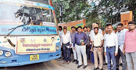 புயல் பாதிப்புகளை சீரமைக்க கோவை மாநகராட்சியின் 400+ தூய்மைப் பணியாளர்கள் சென்னை பயணம்