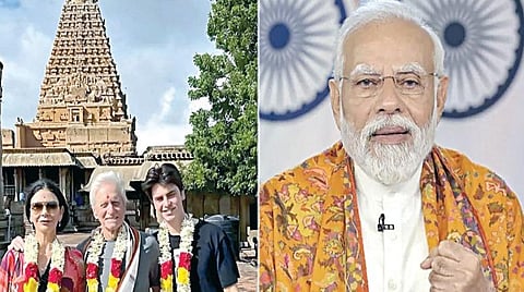 அமெரிக்க நடிகர் மைக்கேல் டக்ளஸ் தனது சமூக வலைதளப் பக்கத்தில் வெளியிட்டுள்ள புகைப்படம்.