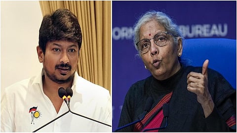 உதயநிதி மற்றும் நிர்மலா சீதாராமன்