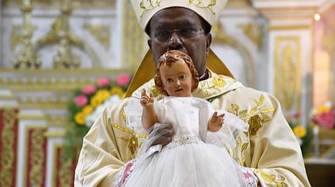 கோவை டவுன்ஹாலில் உள்ள மைக்கேல் அதிதூதர் தேவாலயத்தில் கிறிஸ்துமஸ் கொண்டாட்டம் | படம்: ஜே.மனோகரன்