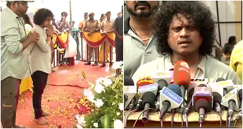 “பசியென வருவோருக்கு என் அலுவலகத்தில் தினமும் மதிய உணவு” - விஜயகாந்த் நினைவிடத்தில் நடிகர் புகழ் அறிவிப்பு