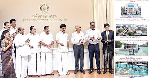 ஈஞ்சம்பாக்கம், உத்தண்டியில் பாதாள சாக்கடை திட்டத்துக்கு அடிக்கல்: முதல்வர் ஸ்டாலின் காணொலி வாயிலாக தொடங்கி வைத்தார்