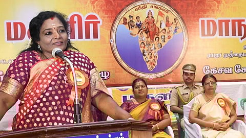 மதுரையில் நடந்த சக்தி சங்கமம் மாநாட்டில் உரையாற்றிய ஆளுநர் தமிழிசை