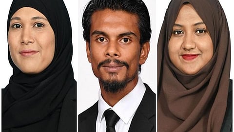 அமைச்சர்கள் மரியம் ஷியுனா, அப்துல்லா மஹ்சூம் மஜித், மால்ஷா ஷெரீப்