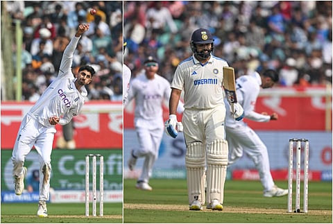 ரோகித் சர்மாவை சொல்லி வைத்துத் தூக்கிய ஷோயப் பஷீர் - யார் இவர்?