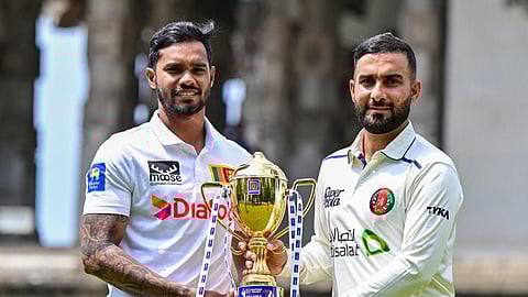 இலங்கை மற்றும் ஆப்கானிஸ்தான் அணி கேப்டன்கள்