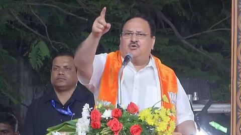 சென்னையில் நடைபெற்ற பொதுக்கூட்டத்தில் பேசிய ஜெ.பி.நட்டா