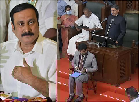 “உரைக்கு ஒப்புதல் அளித்துவிட்டு ஆளுநர் வெளிநடப்பு செய்ததில் நியாயமில்லை” - அன்புமணி