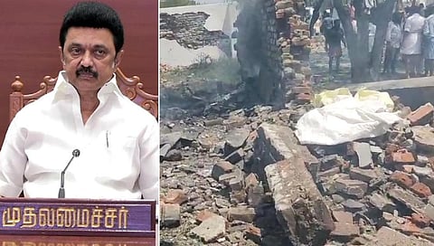 விருதுநகர் பட்டாசு ஆலை விபத்தில் உயிரிழந்த 10 பேர் குடும்பத்தினருக்கு தலா ரூ.3 லட்சம் - முதல்வர் உத்தரவு