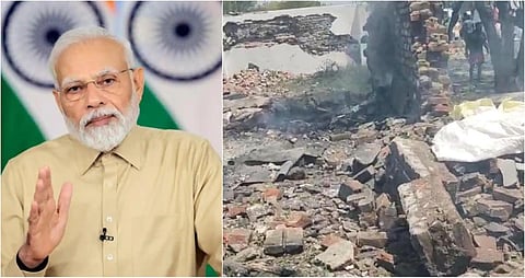 விருதுநகர் பட்டாசு ஆலை விபத்தில் 10 பேர் உயிரிழப்பு - பிரதமர் மோடி நிதியுதவி அறிவிப்பு