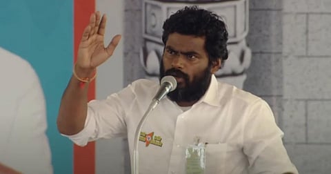 திருநெல்வேலியில் நடந்த பாஜக பொதுக் கூட்டத்தில் அக்கட்சியின் மாநிலத் தலைவர் அண்ணாமலை உரையாற்றினார்.