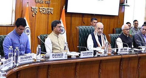 திரிபுராவின் திரிப்தா மோத்தா அமைப்புடன் முத்தரப்பு ஒப்பந்தம் - அமித் ஷா முன்னிலையில் கையெழுத்து