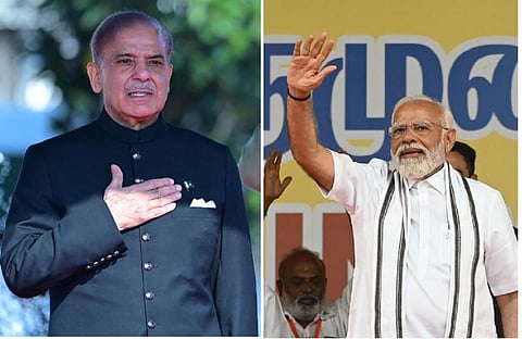 ஷெபாஸ் ஷெரீப், பிரதமர் நரேந்திர மோடி