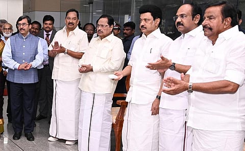 மீஞ்சூர் அருகே அத்திப்பட்டில் ரூ.10,158 கோடி மதிப்பில் வடசென்னை மிக உய்ய அனல் மின் நிலையம் - 3: முதல்வர் மு.க.ஸ்டாலின் திறந்துவைத்தார்