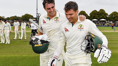 ஆஸ்திரேலிய அணியின் கேப்டன் கம்மின்ஸ் மற்றும் அலெக்ஸ் கேரி