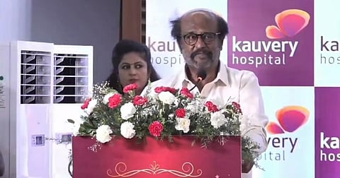 “இது தேர்தல் நேரம்... மூச்சுவிடக் கூட பயமாக உள்ளது!” - ரஜினிகாந்த் பேச்சு