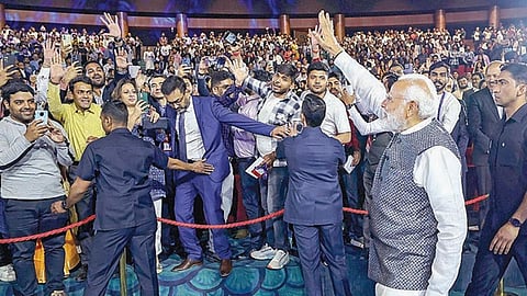 இந்திய இளைஞர்களின் திறமை தெரியும்: ‘ஸ்டார்ட் அப்’ கண்காட்சியில் பிரதமர் மோடி பெருமிதம்