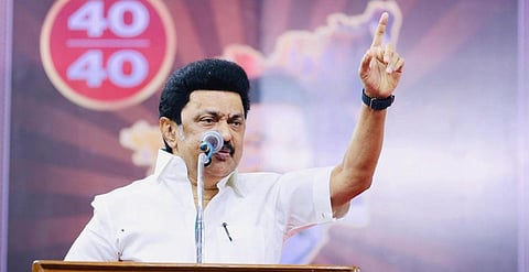 கொரடாச்சேரியில் நேற்று நடைபெற்ற தேர்தல் பிரச்சாரப்  பொதுக்கூட்டத்தில் பேசிய முதல்வர் மு.க.ஸ்டாலின்.