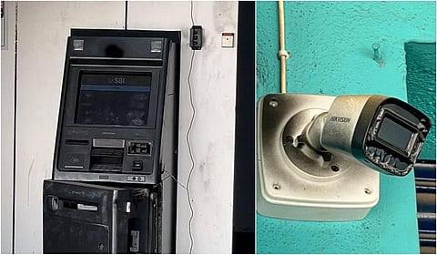 எஸ்பிஐ ஏடிஎம் உடைத்து ரூ.10 லட்சத்துக்கும் மேல் கொள்ளை