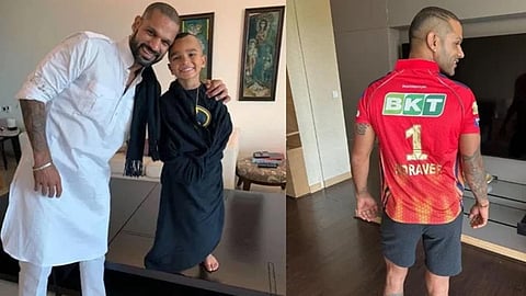 ‘நீ எப்போதும் என்னுடன் இருப்பாய்’ - மகனின் பெயர் பொறித்த ஜெர்சியை அணிந்து தவான் உருக்கம்