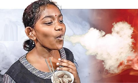 உணவில் திரவ நைட்ரஜன் சேர்ப்பது ஆபத்து