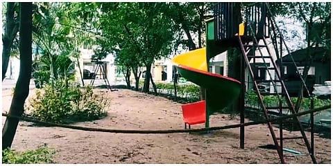 மின்சாரம் தாக்கி சிறுவன், சிறுமி உயிரிழந்த பூங்கா வளாகம்.