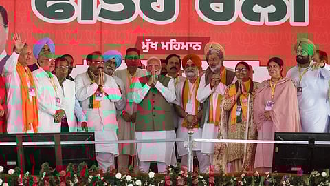 பஞ்சாப் பொதுக்கூட்டத்தில் பிரதமர் மோடி