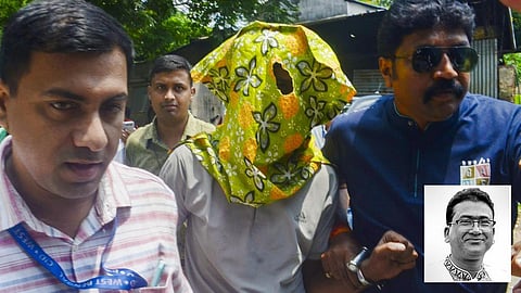 வங்கதேச எம்.பி. அன்வருல் அசீம் கொலை வழக்கில் கைது செய்யப் பட்டவர் நேற்று நீதிமன்றத்தில் ஆஜர்படுத்தப்பட்டார். படம்: பிடிஐ