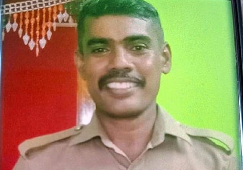 ஆலங்குளத்தில் தாக்கப்பட்ட தலைமை காவலர் தங்கதுரை