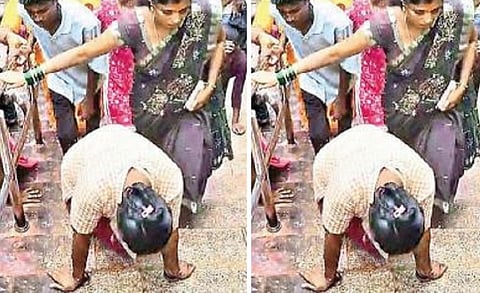 பவன் கல்யாண் வெற்றி பெற வேண்டி திருப்பதிக்கு முழங்காலில் படியேறி ரசிகை நேர்த்தி கடன்