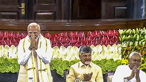 தேசிய ஜனநாயக கூட்டணியின் தலைவராக மோடி தேர்வு
